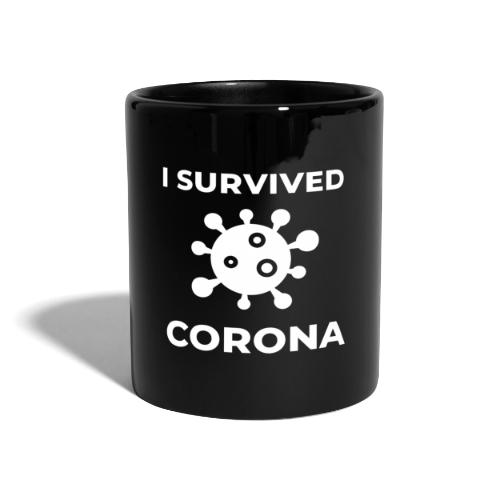I survived Corona (DR23) - Tasse einfarbig