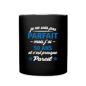 50 ans cadeau d'anniversaire pour papa - Mug uni - noir - Devant