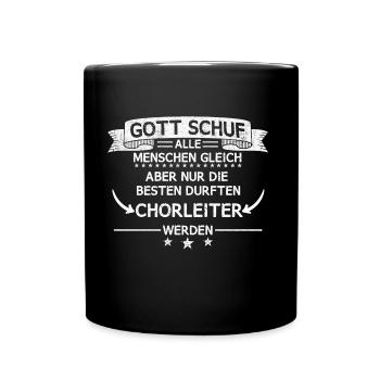 Chor Chorleiter Dirigent Chorleitung Spruch - Tasse einfarbig - Schwarz - Vorne
