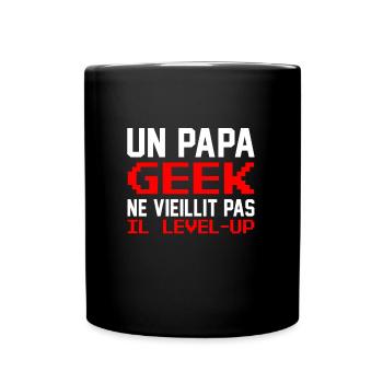 Papa Geek - Full Colour Mug - black - Front