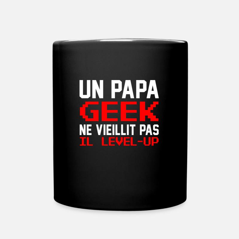 Papa Geek - Mug uni - noir