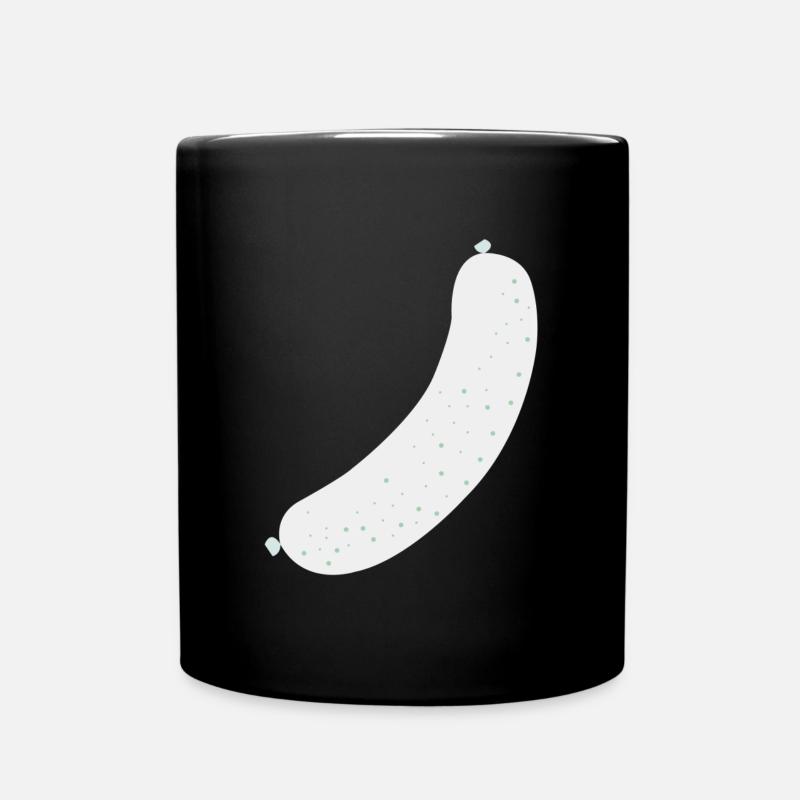 Brat Wurst sausage - Full Colour Mug - black
