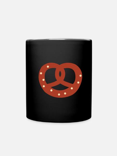 pretzel - Full Colour Mug - black