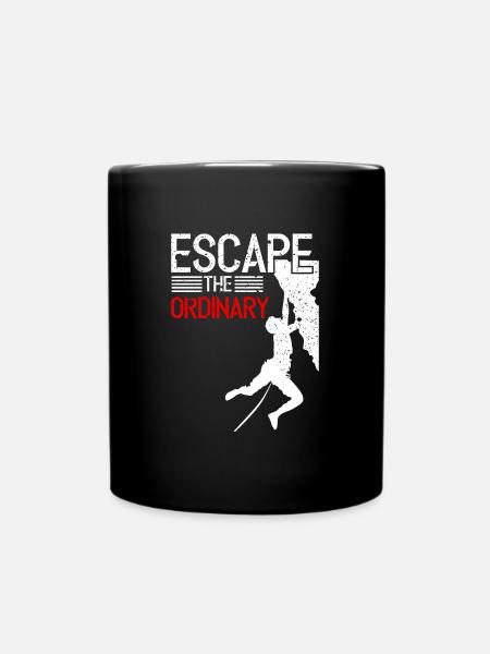 t-shirt climber climbing - Mug uni - noir