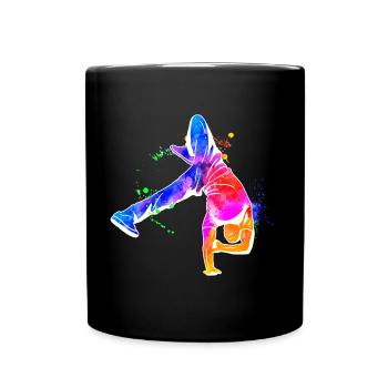 Idée cadeau breakdance - Mug uni - noir - Devant