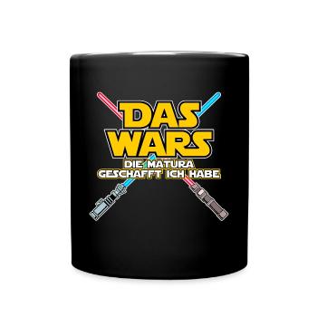 Das Wars Matura Geschafft Schulabschluss Prüfung - Tasse einfarbig - Schwarz - Vorne