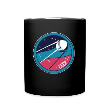 Sputnik USSR Soviet Union satellite Russia - Full Colour Mug - black - Front