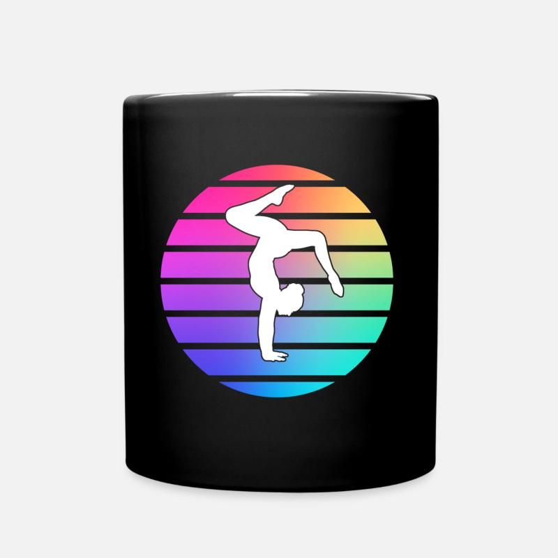 Turnen Turner Geräteturnen Sport Spruch Turnerin - Tasse einfarbig - Schwarz