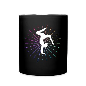 Gymnastics gymnastics gymnastics sport saying gymnast - Full Colour Mug - black - Front