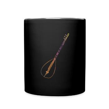 Türkische Musik - Tasse einfarbig - Schwarz - Vorne