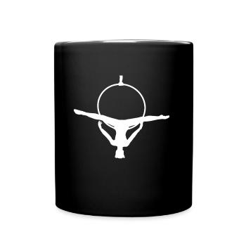 Cerceau aérien pour femme - Mug uni - noir - Devant