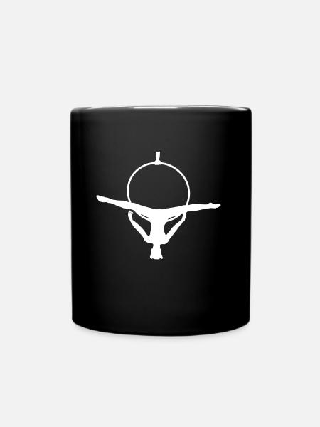 Cerceau aérien pour femme - Mug uni - noir