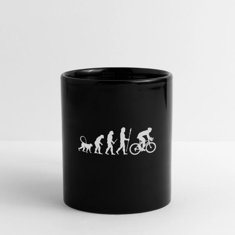 Evolution Radfahrer Tasse einfarbig