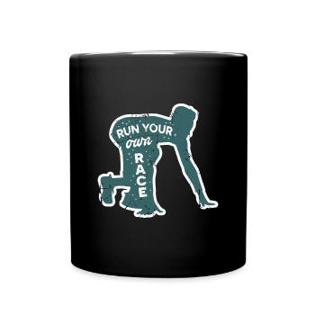 Runner motivation - Full Colour Mug - black - Front