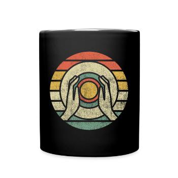 Keramik Retro Ofen Keramik Potter Handwerk Handwerk Geschenk - Tasse einfarbig - Schwarz - Vorne