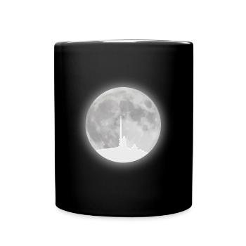 Brocken Vollmond Harz - Tasse einfarbig - Schwarz - Vorne