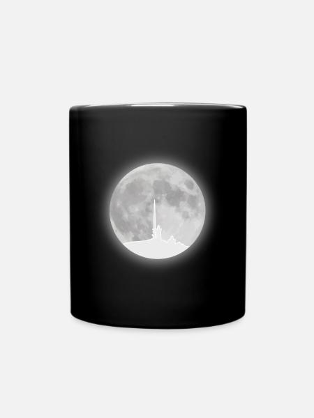 Chunk full moon resin - Full Colour Mug - black
