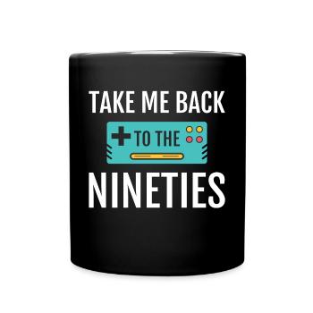 90s Party Disco Retro Revival Festival - Full Colour Mug - black - Front