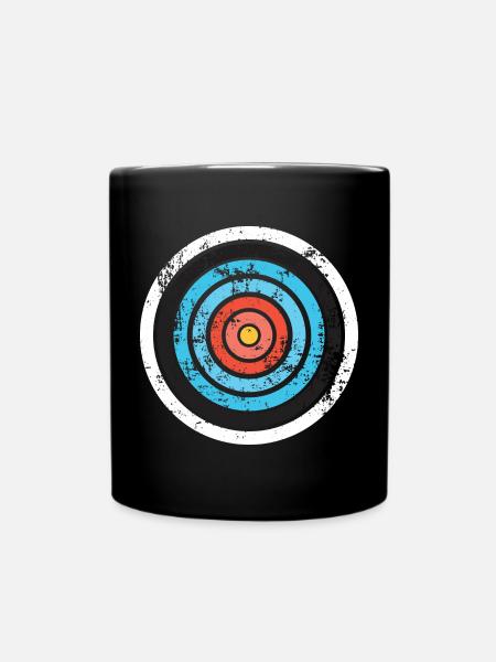 Bogenschießen Ziel Bogenschütze Bogen Pfeil Jagd Sport Geschenk - Tasse einfarbig - Schwarz
