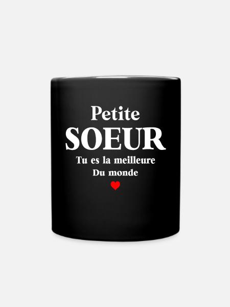 PETITE SŒUR TU ES LA MEILLEURE DU MONDE - Mug uni - noir
