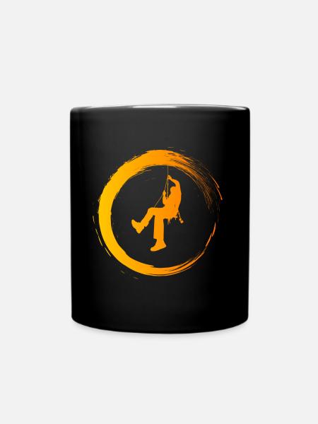 Klettern - Tasse einfarbig - Schwarz