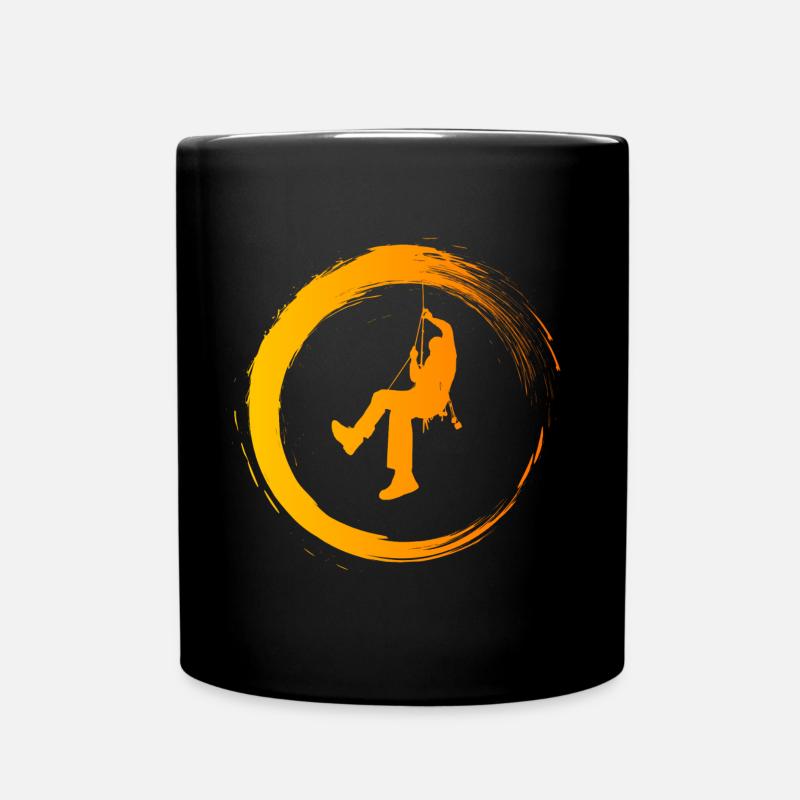 Klettern - Tasse einfarbig - Schwarz