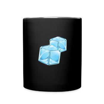 Glaçons - Mug uni - noir - Devant
