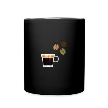 Coffee Barista Coffee Espresso Coffee Bean - Full Colour Mug - black - Front