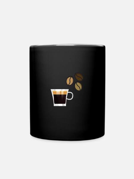 Café Barista Coffee Espresso Coffee Bean - Mug uni - noir