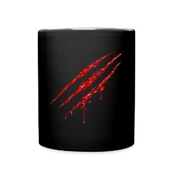 Swirly Claw Marks - Tasse einfarbig - Schwarz - Vorne