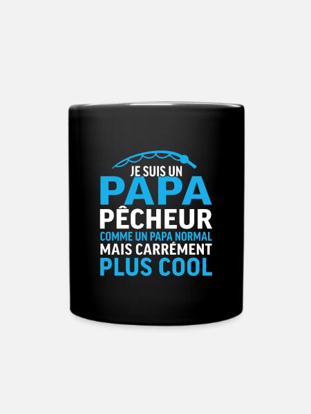 Papa pêcheur plus cool pêche - père - Mug uni - noir