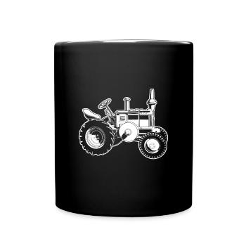 Traktor - Tasse einfarbig - Schwarz - Vorne