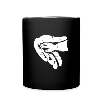 Vater und Tochter - Tasse einfarbig - Schwarz - Vorne