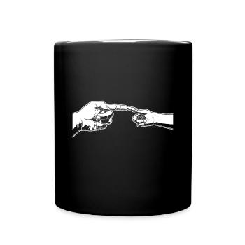 Vater Sohn - Tasse einfarbig - Schwarz - Vorne
