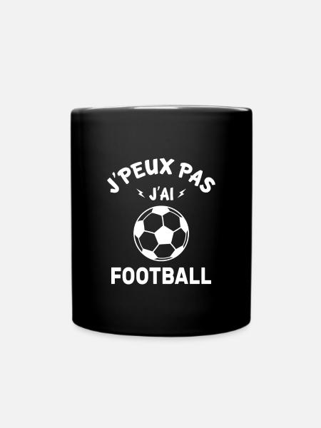 J'peux pas j'ai football - Mug uni - noir