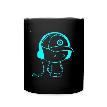 Boy - Headset - Music - Tasse einfarbig - Schwarz - Vorne