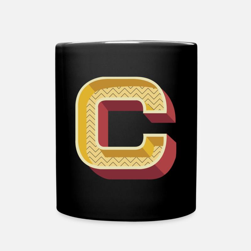 C - Full Colour Mug - black