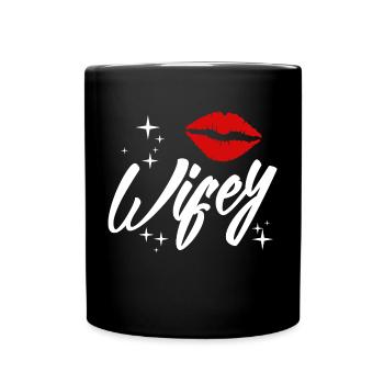 Partner look | Husband wife marriage marriage wedding - Full Colour Mug - black - Front