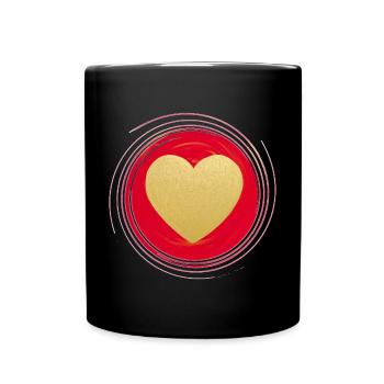 Heart of Abundance and Love - Sonja Ariel von Staden - Full Colour Mug - black - Front