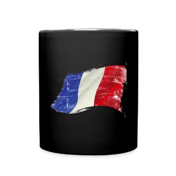 France ✅ France Flag ✔ - Full Colour Mug - black - Front