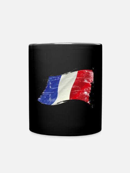France ✅ France Flag ✔ - Full Colour Mug - black