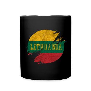 Lithuania County - Full Colour Mug - black - Front