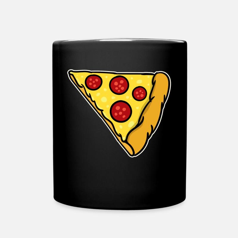 Partnerlook | Pizza Liebe Paar Pärchen Lustig - Tasse einfarbig - Schwarz