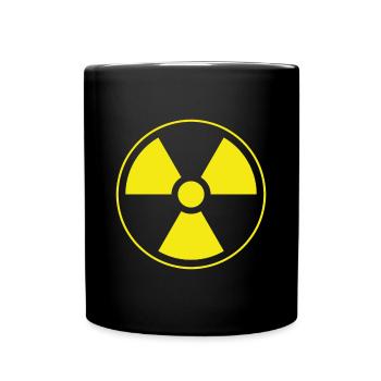 Radioaktiv - Tasse einfarbig - Schwarz - Vorne