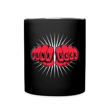 Punk rocker punk rock punk rock musique hard rock - Mug uni - noir - Devant
