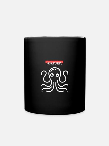 Design Octopus Papa Poulpe Original - Mug uni - noir