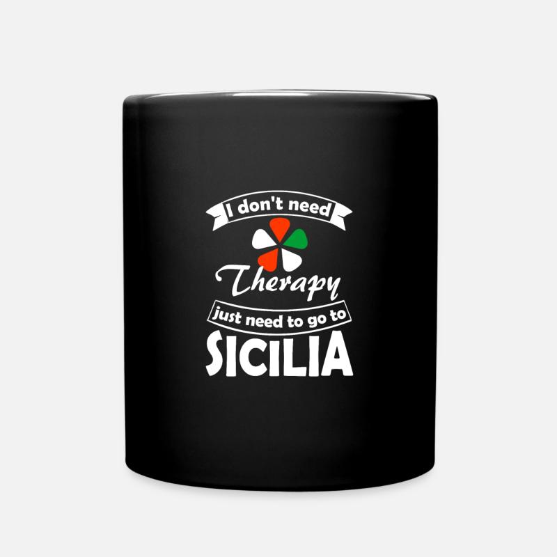 Sicily - Full Colour Mug - black