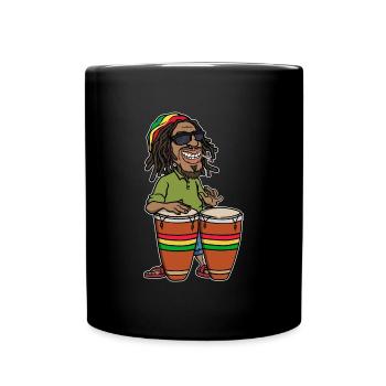 Reggae Reggaeton Jamaïque Reggae Music Ragga Rasta - Mug uni - noir - Devant