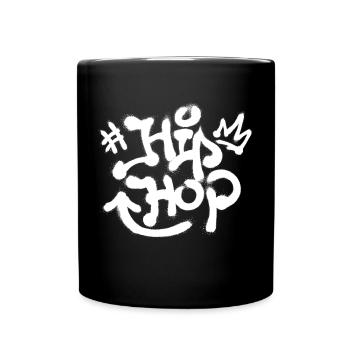 Hip Hop Graffiti Spray Breakdance Funk Rap Music - Full Colour Mug - black - Front