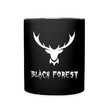 Black Forest Metal - Tasse einfarbig - Schwarz - Vorne